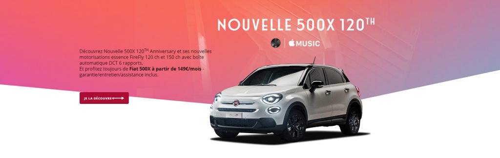 Nouvelle 500X 120th